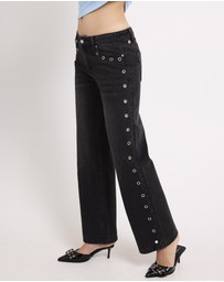 Insight - Razor Eyelet Straight Denim Jeans