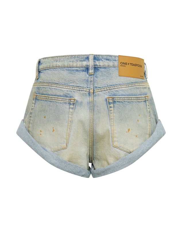 ONE TEASPOON - Dirty Kansas Bandits Low Waist Denim Shorts