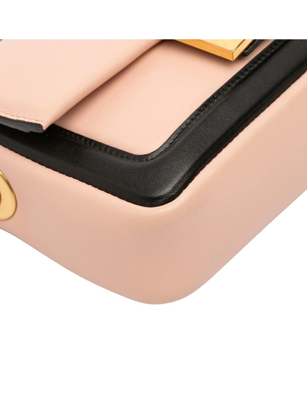 Pre-Loved by Azura Reborn - Pre-Loved Mini Bicolor Nappa Apolo Chain Baguette Shoulder Bag