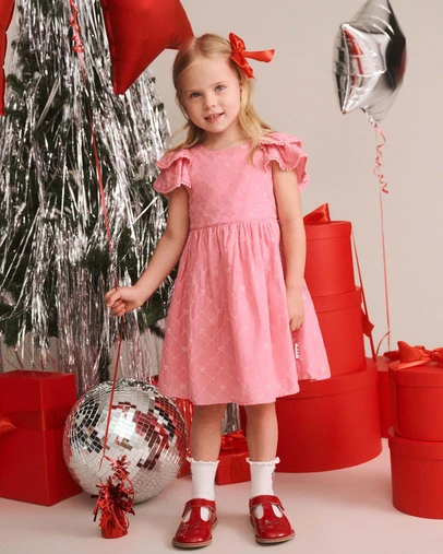 Huxbaby - Floral Broderie Dress - Babies-Teens