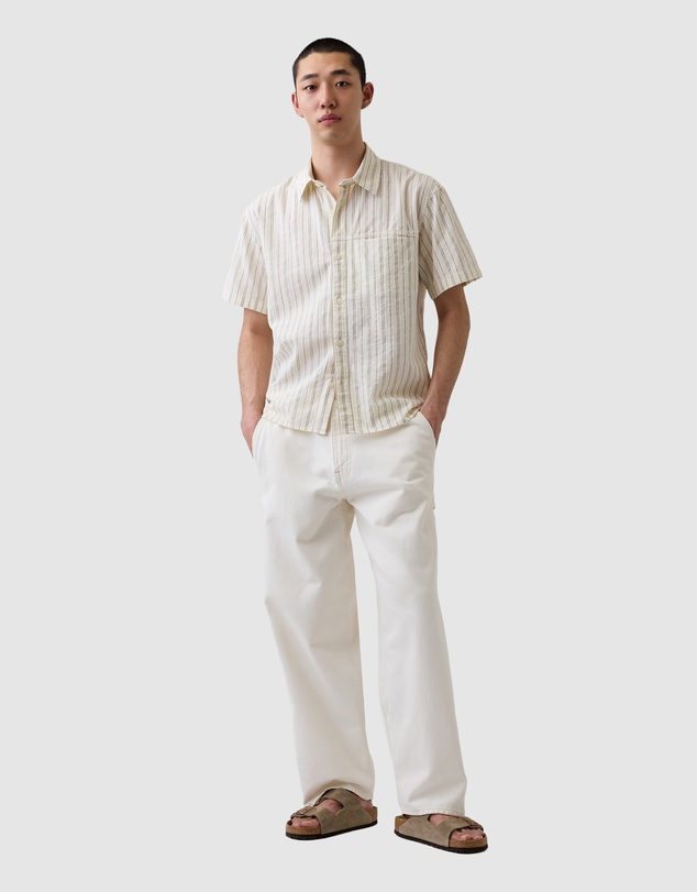 GAP - SS Poplin Dobby Shirt