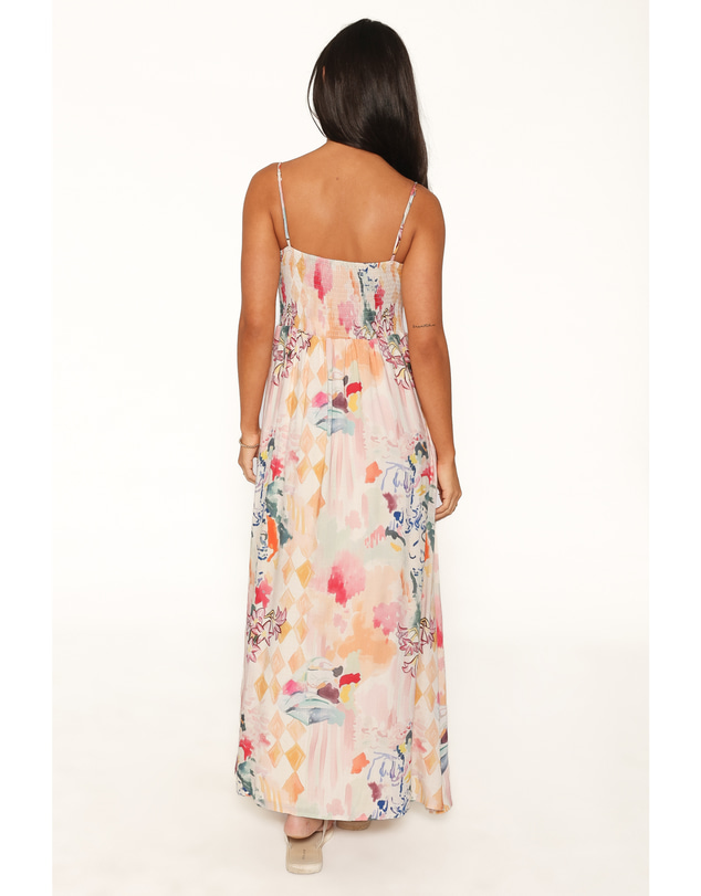 Petal & Pup - Kalyn Maxi Dress - Pink Watercolor