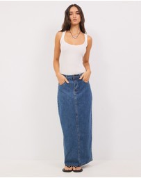 Calli - Cassandra Denim Maxi Skirt