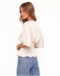 Petal & Pup - Cherish Pintuck Top - Cream