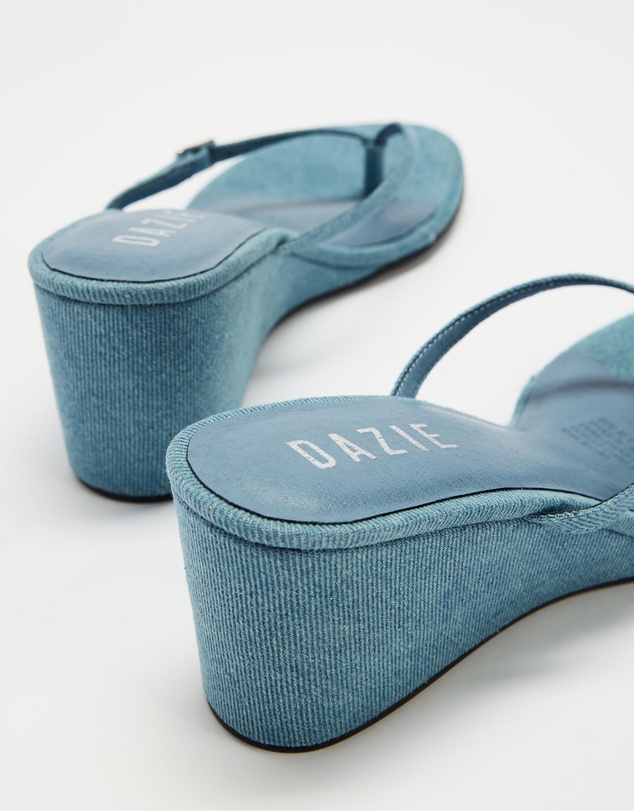 Dazie - Clara Thong Wedge Heels