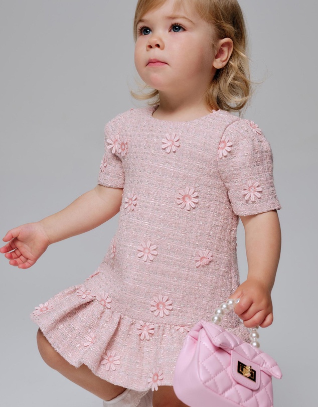 Bardot Junior - Esra Daisy Boucle Dress - Babies-Kids