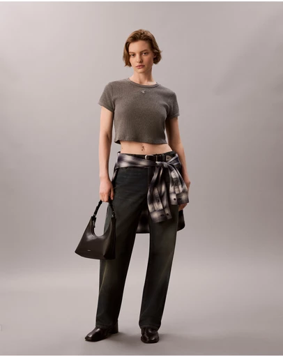 Calvin Klein Jeans - Monogram Slim Waffle Baby Tee
