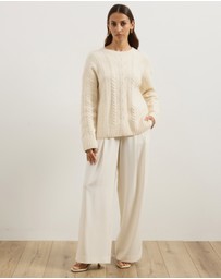 Atmos&Here - Drew Oversized Textured Cable Knit Jumper
