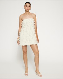 Lover - Este Ruffle Strapless Mini Dress