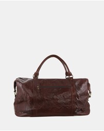 Pierre Cardin - Pierre Cardin Rustic Leather Business/Overnight Bag