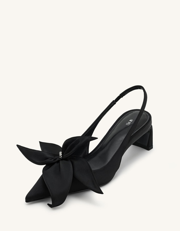 JW PEI - Queena Floral Appliques Slingback Pumps