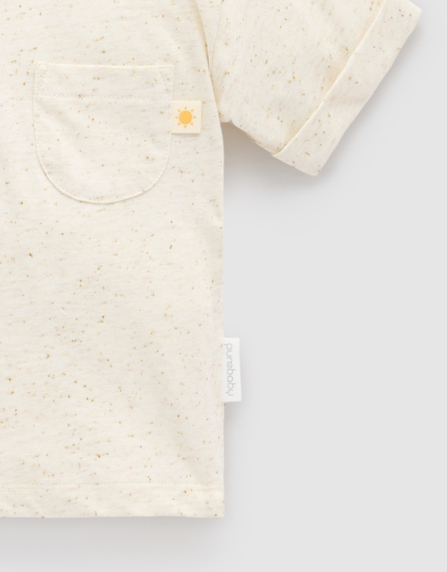 Purebaby - Henley Tee -Kids-Babies