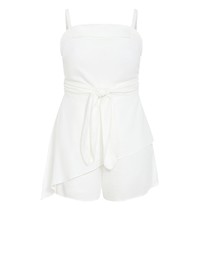 City Chic - Laura Playsuit - ivory
