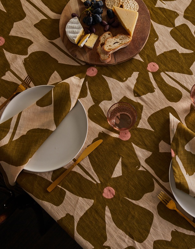 Mosey Me - Olive Poppy Napkin Set