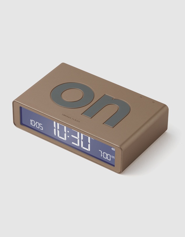 Lexon - Lexon Flip Classic Reversible Alarm Clock - Gold