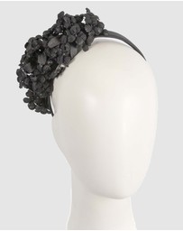 Max Alexander - Black Flower Fascinator Headband