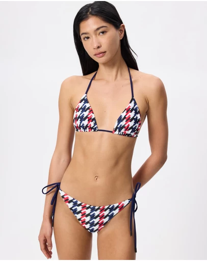 Perfect Moment - Houndstooth Pm Bikini Top
