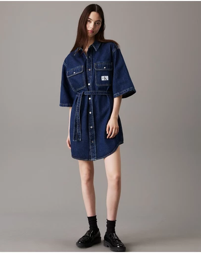 Calvin Klein Jeans - Belted Denim Shirt Dress