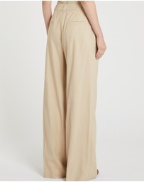 Marella - Twill Wide-Leg Trousers