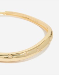 Lovisa - Gold Plated Diamante Star Detail Bangle