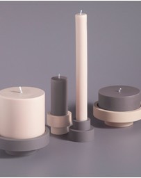 porter green - escc large pillar candle soy-blend unscented candles