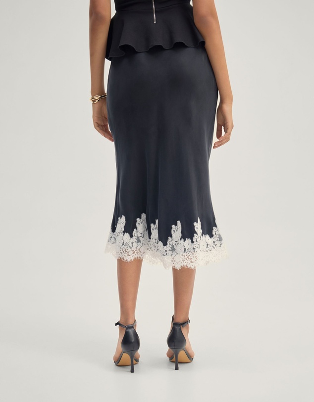 Oxford - Frieda Lace Trim Skirt