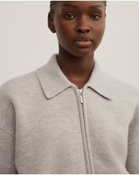 Witchery - Wool Knit Bomber Jacket