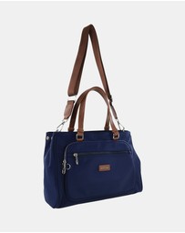 Pierre Cardin - Pierre Cardin RFID Anti-Theft Nylon Mini Tote with Crossbody