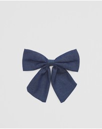 Country Road - Denim Bow Clip