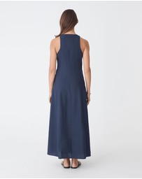 Forcast - Tory Linen Blend Panel Dress