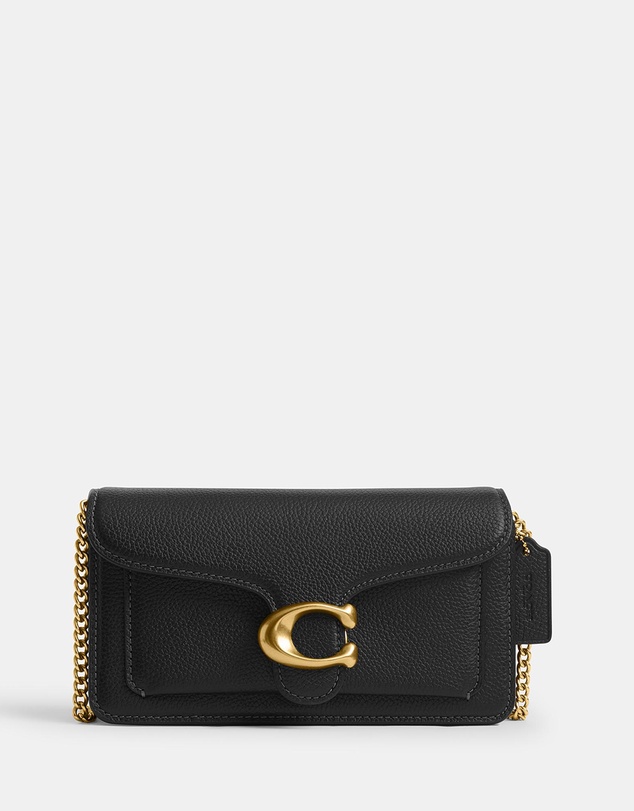 Coach - Polished Pebbled Leather Tabby Chain Crossbody Bag 19