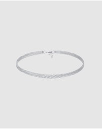 Elli Jewelry - Necklace Choker Links Modern in 925 Sterling Silver