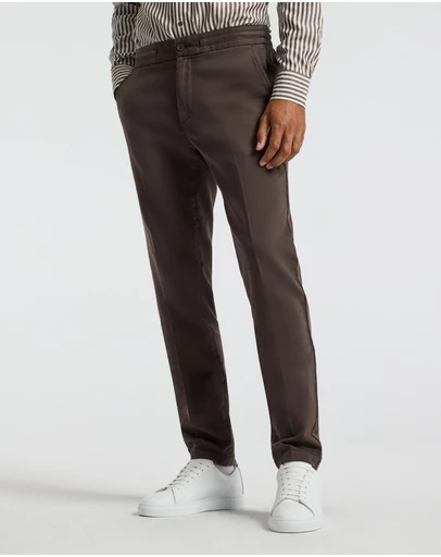 Calibre - Dobby Denim Drawstring Pants Mocha