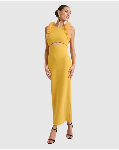 Romance by Honey and Beau - Trevia Frill Midi Dress