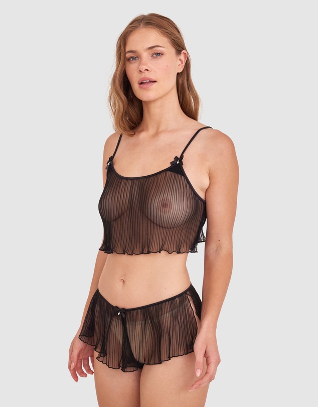 Bras N Things - Night Games Com-Pleat Me Cami - Black