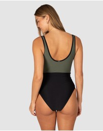 Baku Swimwear - Rococco Sport Splice Tank One Piece Swimsuit