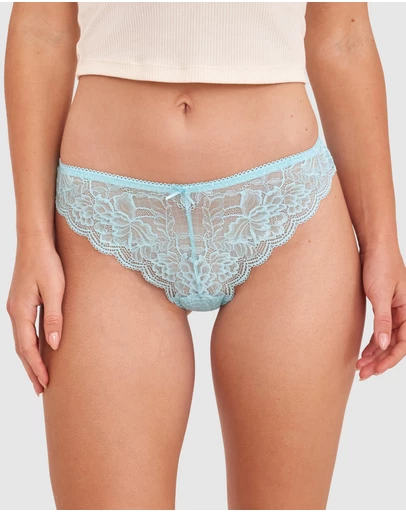 Bras N Things - Romance Brazilian Knicker-Sky Blue