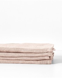 Aura Home - Vintage Pure Linen Napkins Set of 4