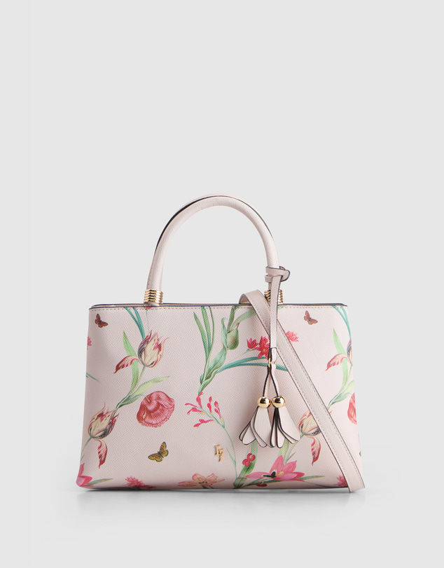 Laura Jones - Cherry Floral Small Tote Bag