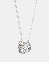 Georgini - Georgini Elegant Essentials 6.5mm Round Hidden Halo Pendant Silver