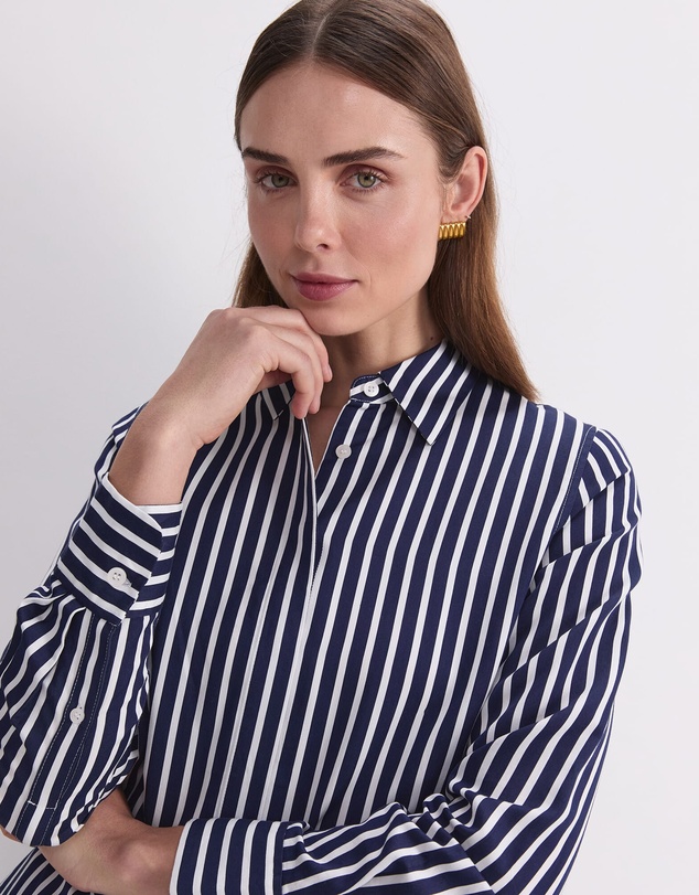 Sportscraft - Hannah Stripe Cotton Silk Shirt
