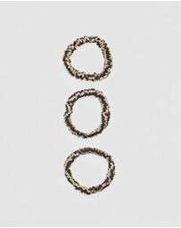 Country Road - Small Silk Scrunchie Pack Of 3