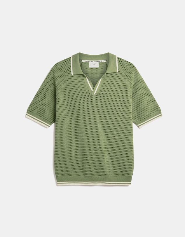 Percival - Tennis Boxy Knitted Polo