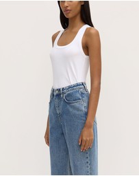 Assembly Label - Robyn Scoop Neck Rib Tank