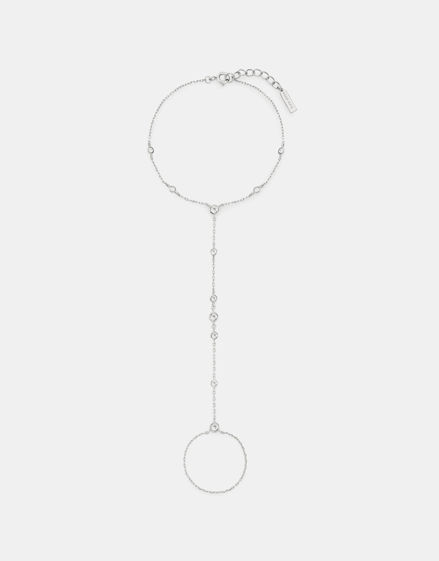 Ania Haie - Silver Bezel-Set Station Hand Chain