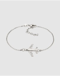Elli Jewelry - Bracelet Crystal Aeroplane 925 Sterling Silver