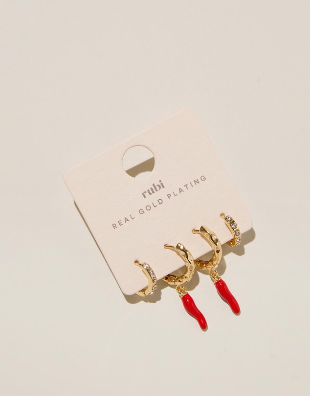 Rubi - 2Pk Mid Earring