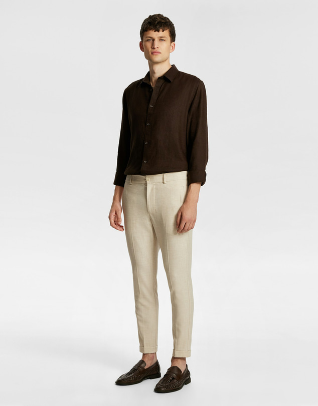 yd. - West Hampton Pure Linen Shirt