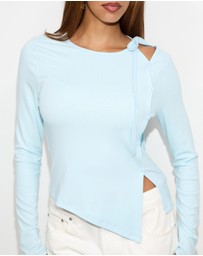 Dazie - Autumn Tie-Shoulder Top