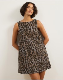 Atmos&Here - Rhe Cotton Twill A-Line Mini Dress